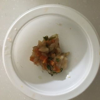 魚の煮汁で雑炊